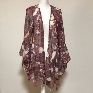 Wrangler Paisley kimono Cardigan Sz M